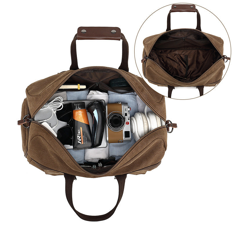 Men's Large Capacity Crossbody Travel Luggage Shoulder Bag.