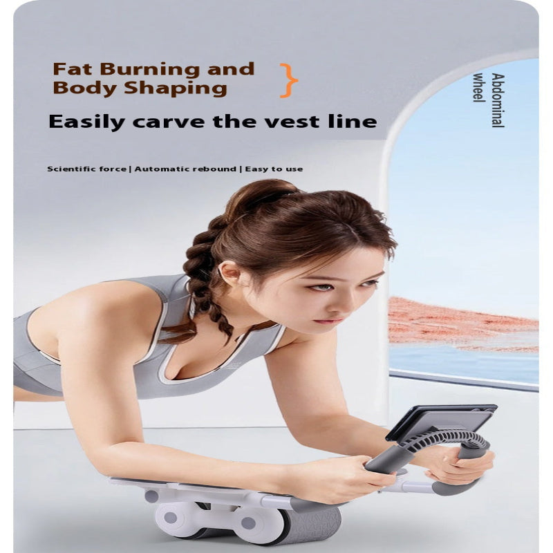 Multifunctional Fitness Abdominal Wheel For Abs Training With Elbow Support.