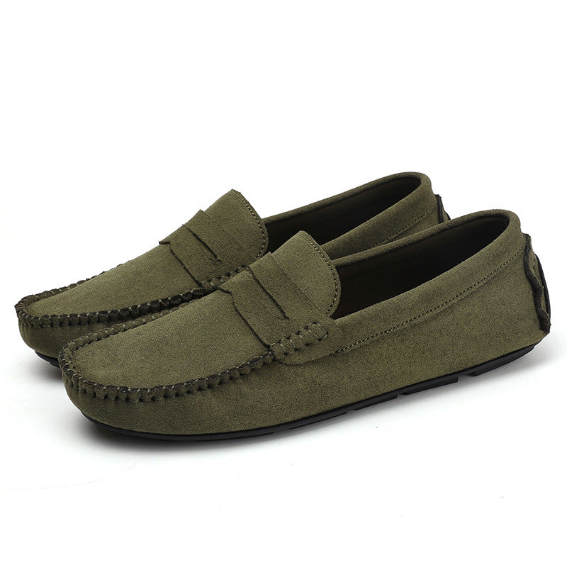 Men's Shoes Leather Slip-On Breathable Loafers
