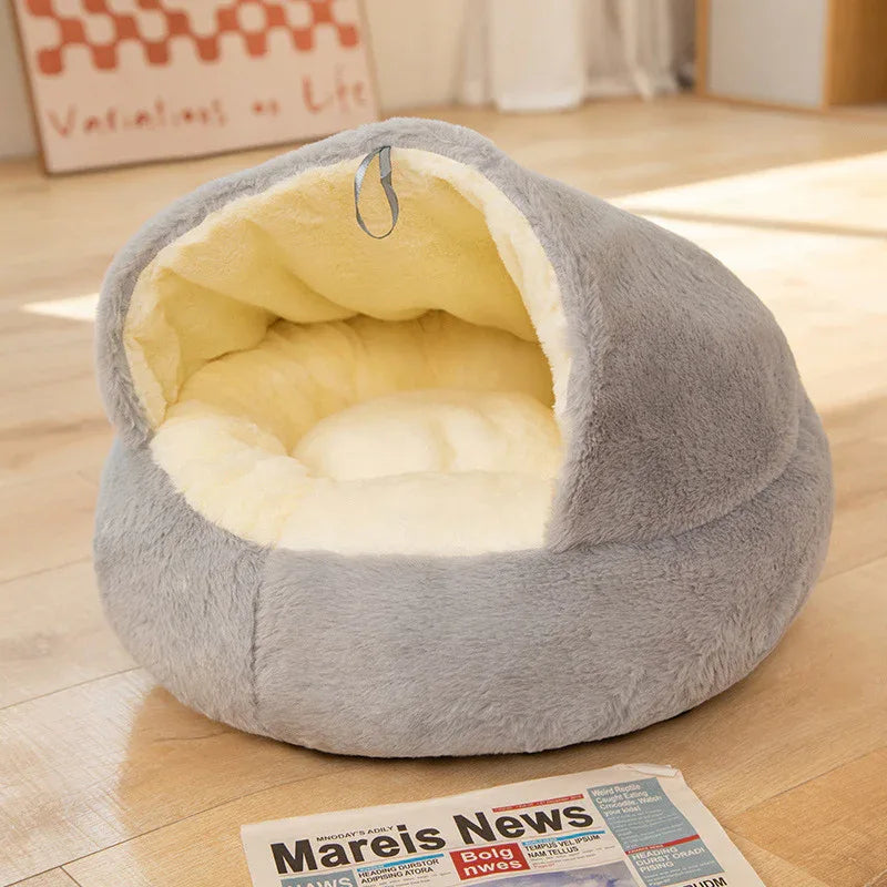 Universal Pet Kennel Bed For All Four Seasons, Sleeping Cat Nest, Semi-Closed Dog House.