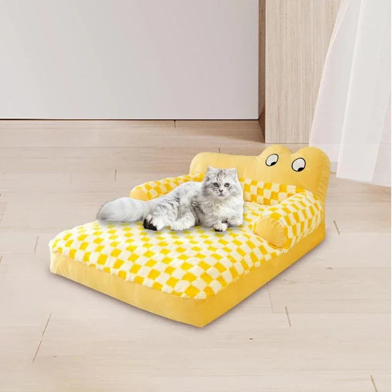 Comfortable Plush Sofa Bed For Cats & Dogs - Weriion