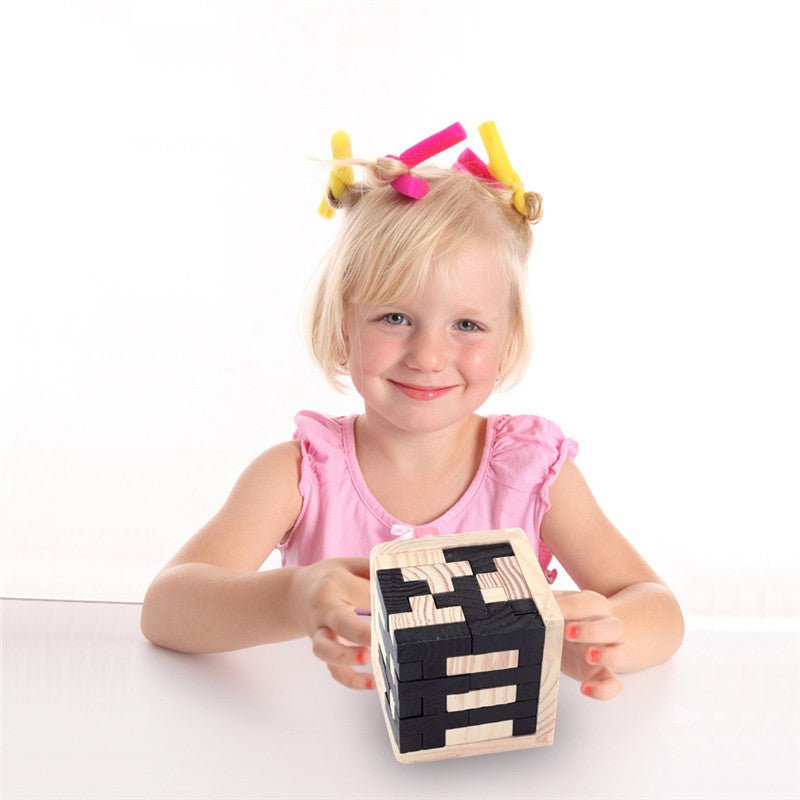 Creative 3D Puzzle Luban Interlocking Wooden Toy Early Educational Toys Puzzles - Weriion