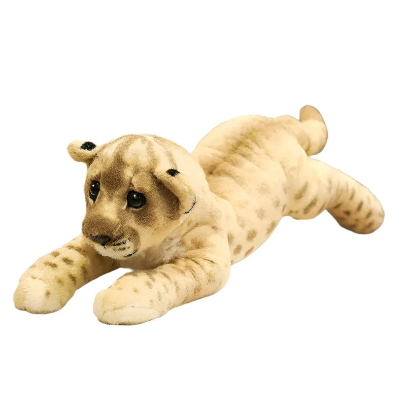 Creative African Big Cats Leopard Lion Tiger Stuffed Animals Plush Toys Dolls - Weriion