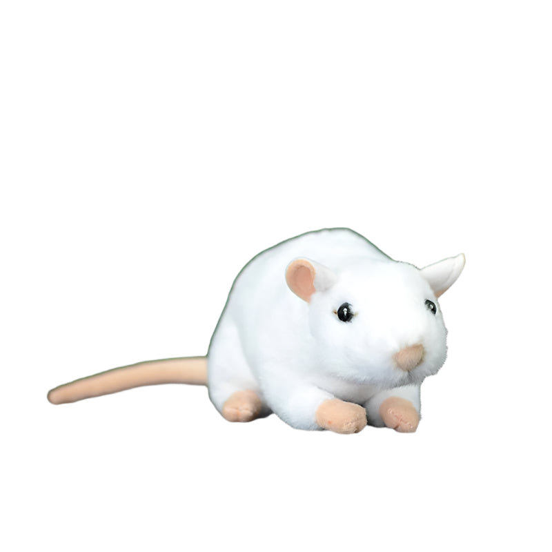 Cute Soft White Mouse Plush Toy Doll - Weriion