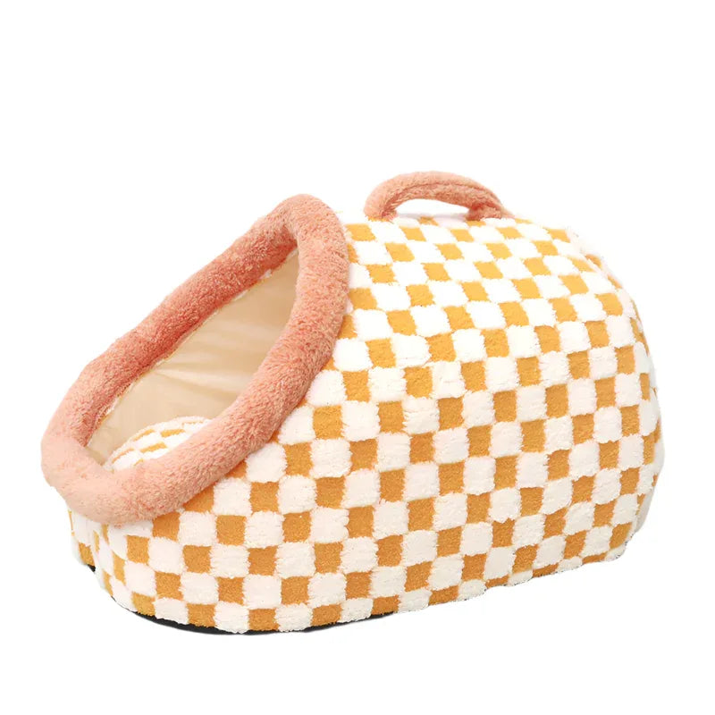 Pet Cat Four Seasons Universal Semi-Enclosed Dog House Thick Warm Pet Bed.