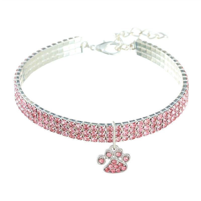 Pet Collar Necklace Jewelry With Diamonds For Cats And Dogs