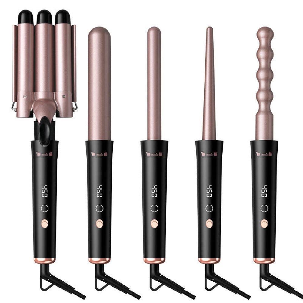 LCD Screen Four Adjustable Temperature Levels Hair Curler Women's Curling Iron