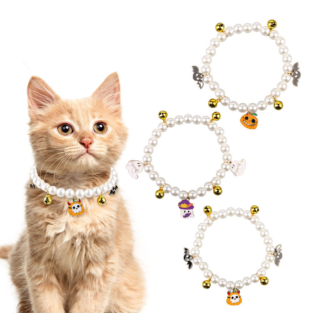 3pcs Pearl Necklace For Dogs And Cats Fashion For Pets