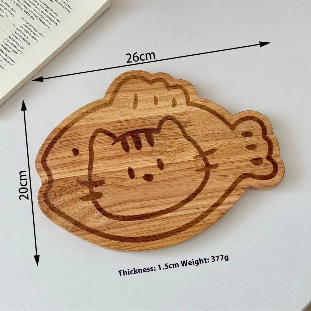 Kitchen Home Wooden Chopping Cutting Board Swing Tray In One