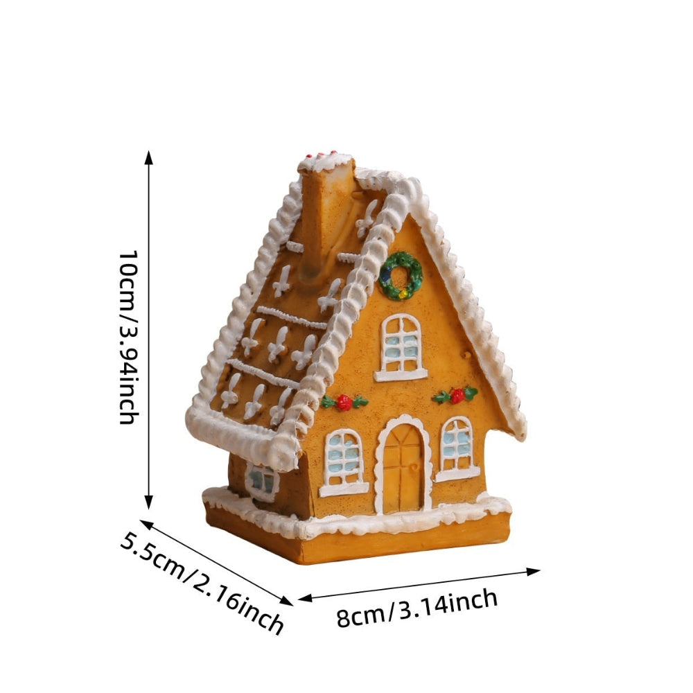 Christmas Small House Micro Landscape Luminous House Furnishings Ornaments