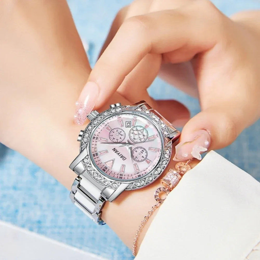 Fantasy Goddess Versatile Trendy Diamond Light Luxury Waterproof Multi-Functional Women's Watch