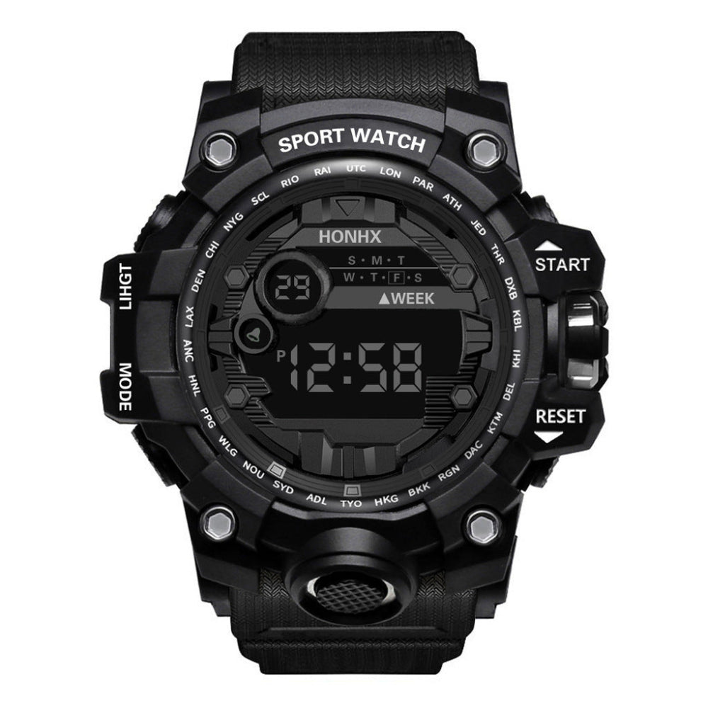Men's Waterproof Sports Multifunctional Luminous Electronic Digital Watch