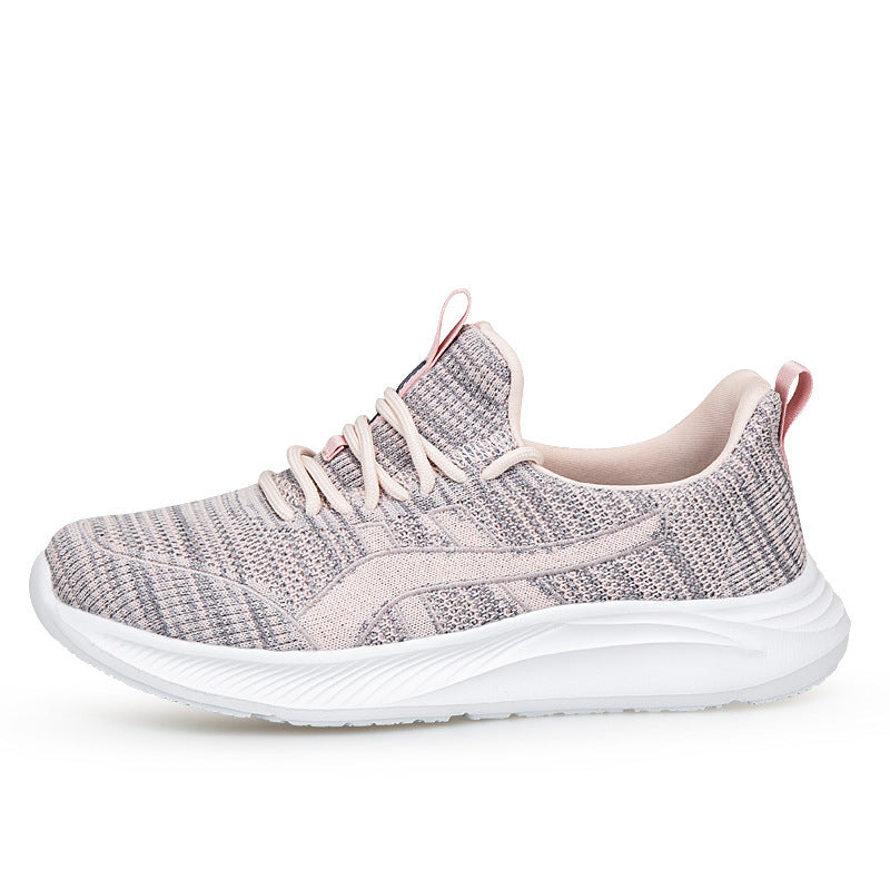 Fly-Knit Sneakers Soft Bottom Non-Slip Women's Running Shoes