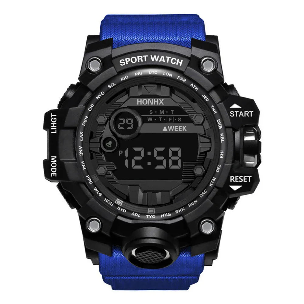 Men's Waterproof Sports Multifunctional Luminous Electronic Digital Watch