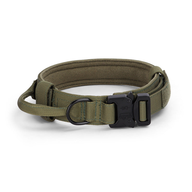 Tactical Adjustable Dog Collar Military German Shepherd Training Medium Large Pet Collar