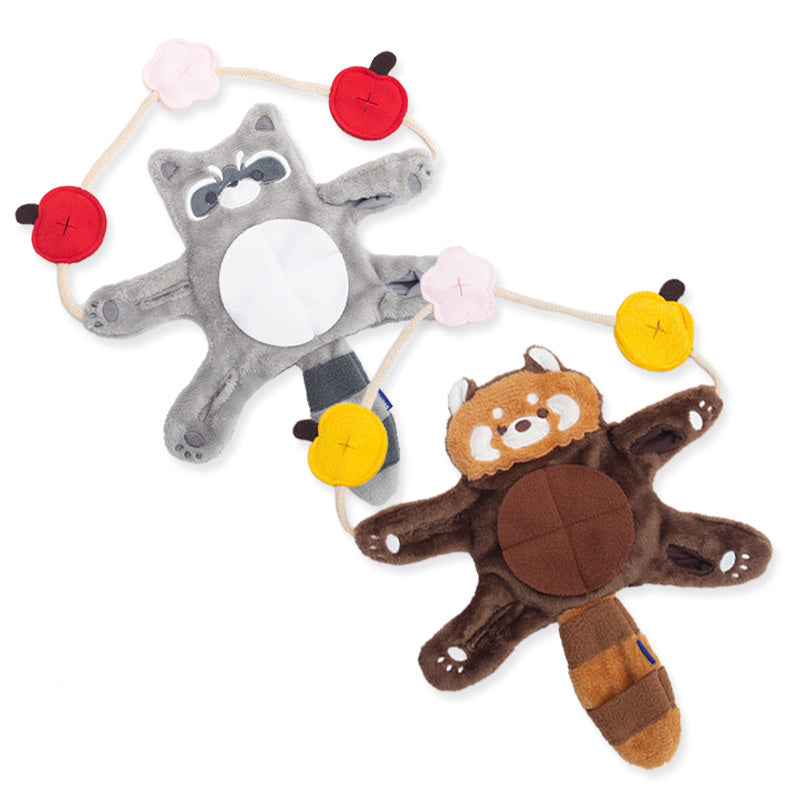 Pet Dog Plush Self Relieving Grinding Teeth Interactive Chew Toy.