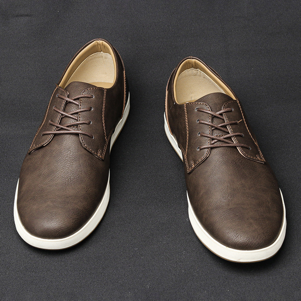 Men's Casual Comfortable Leather Board Shoes
