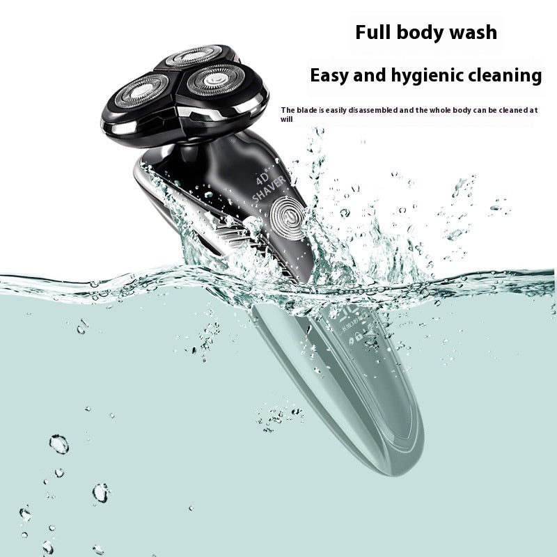 Intelligent Digital Display Four-In-One Electric Rechargeable Waterproof Shaver
