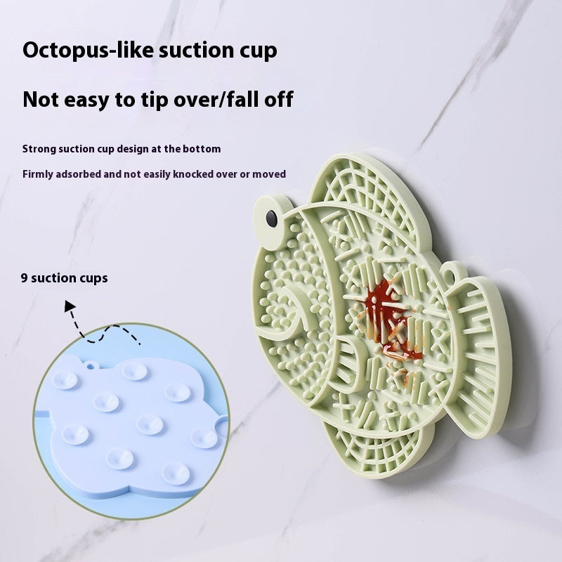 Silicone Pet Slow Food Anti-Tumble Anti-Overflow Dog Licking Feeding Pad
