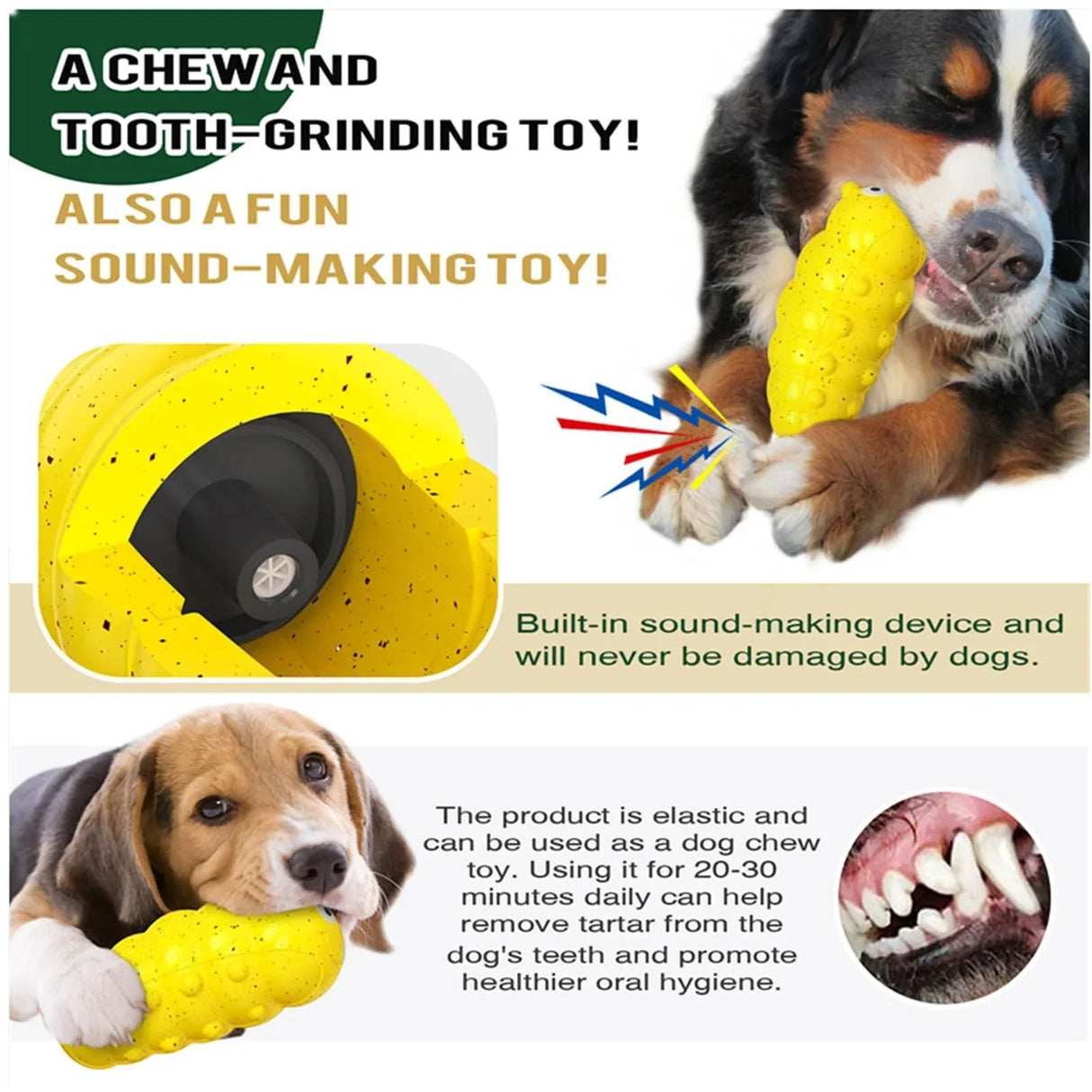 Durable Squeaky Dog Chew Toys For Aggressive Chewers - Weriion
