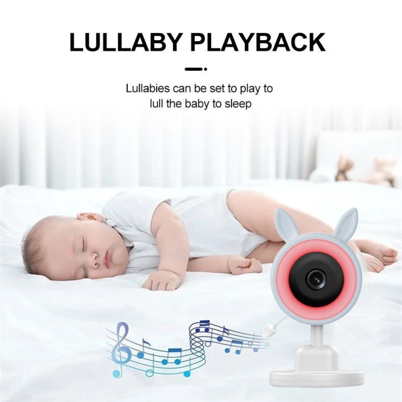 Baby Monitor With VOX Mode Night Vision Full Color Light Sound Alarm Smart Surveillance Camera