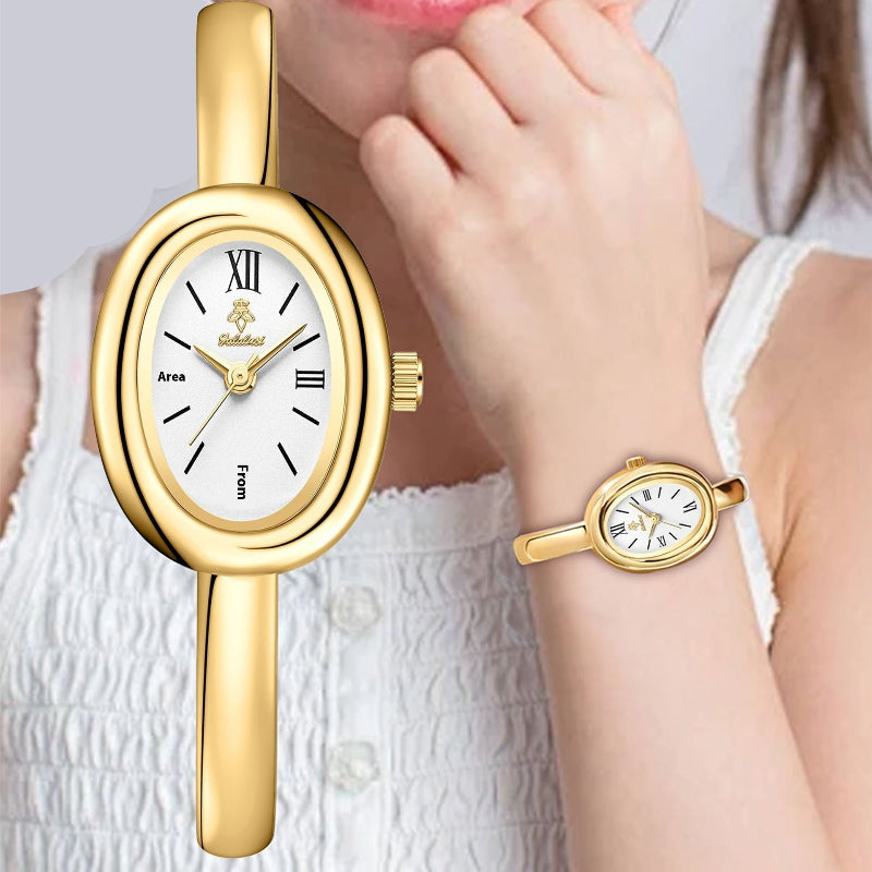 Women's Multifunctional Oval Retro Quartz Watch