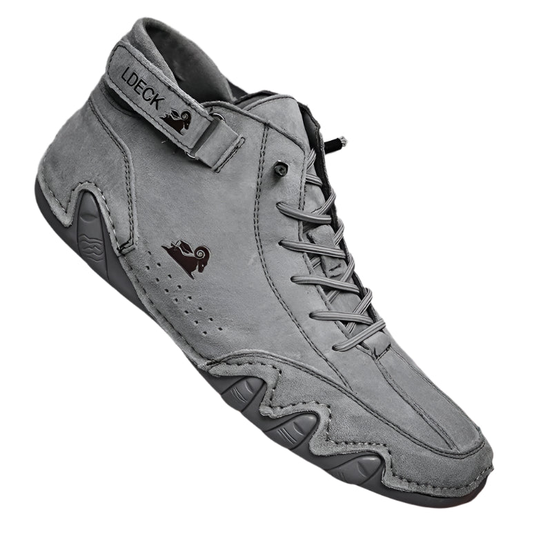 Men Ankle Boots Autumn Winter Suede Velcro Shoes Fashion Lace-up Sneakers