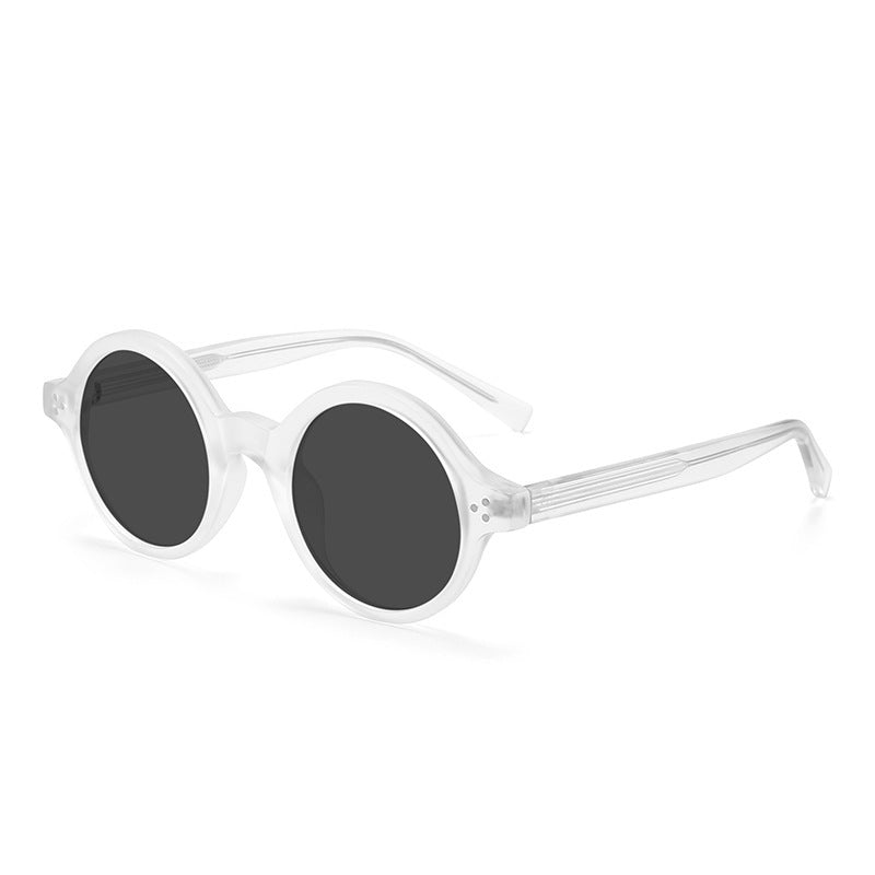 European And American Vintage Round Frame Polarized Sunglasses