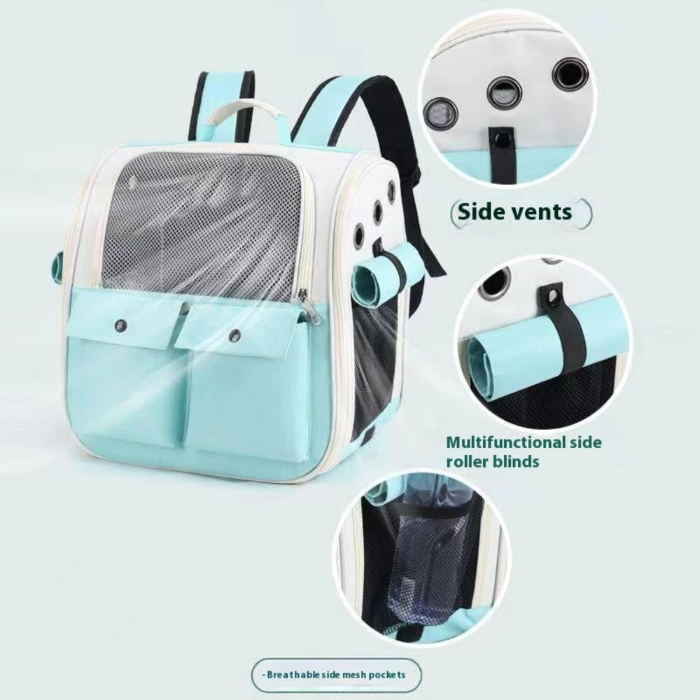 Outdoor Portable Large Capacity Pet Bag Transparent Backpack