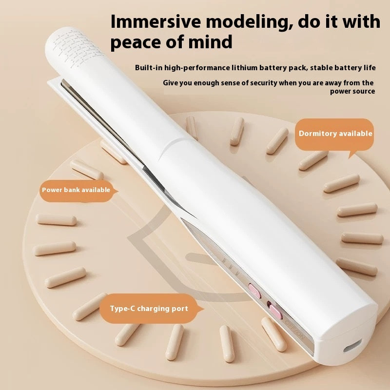 Portable USB Charging Splint Hair Straightener