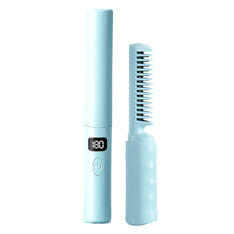 Electric LCD Hair Straightener Comb