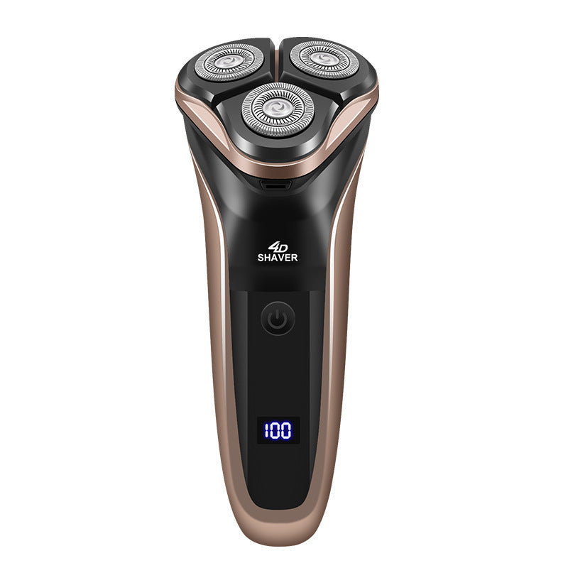 Three Cutter Head Double Ring Floating Men's Shaver