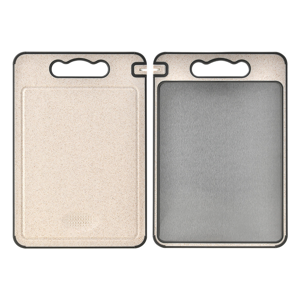 Household Kitchen 304 Stainless Steel Double-Sided Defrosting Tray And Cutting Board