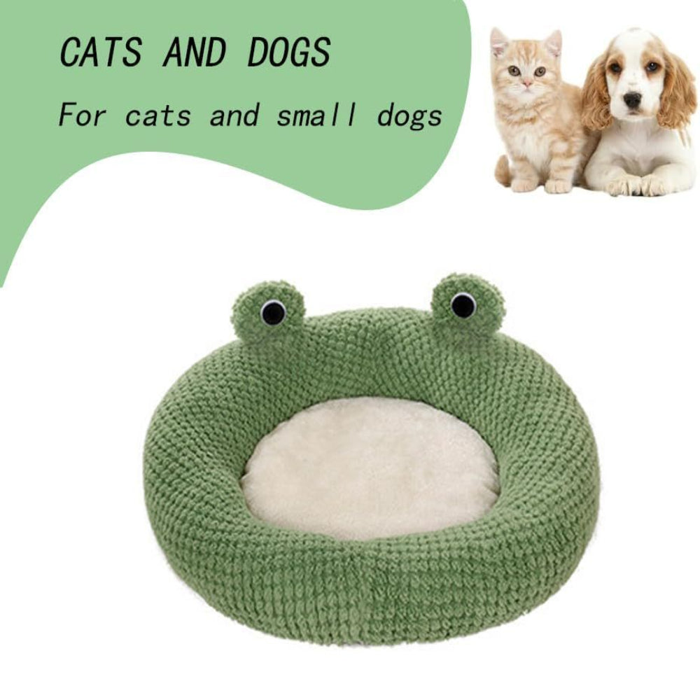 Cartoon Frog Shaped Cute Comfortable Cat Dog Pet Bed.