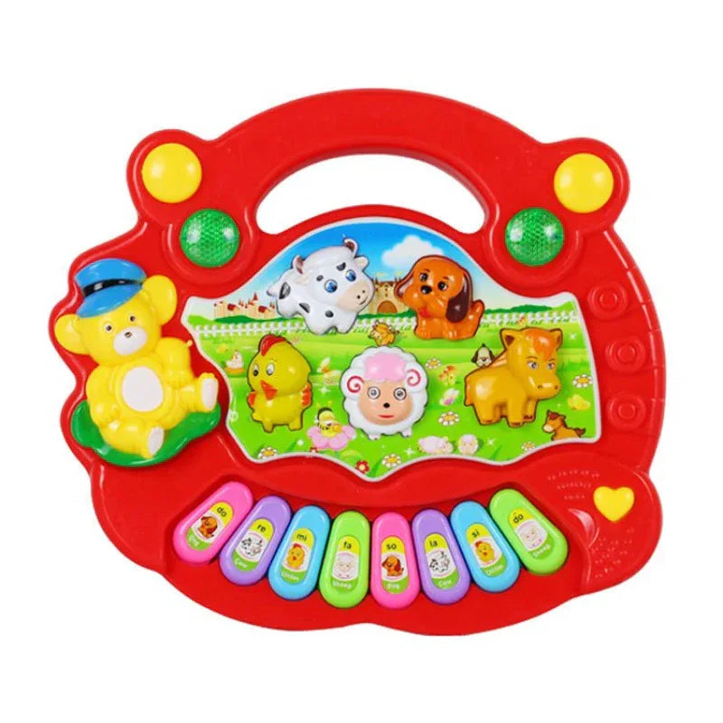 Farm Animal Keyboard Musical Instrument Child Baby Educational Toys - Weriion