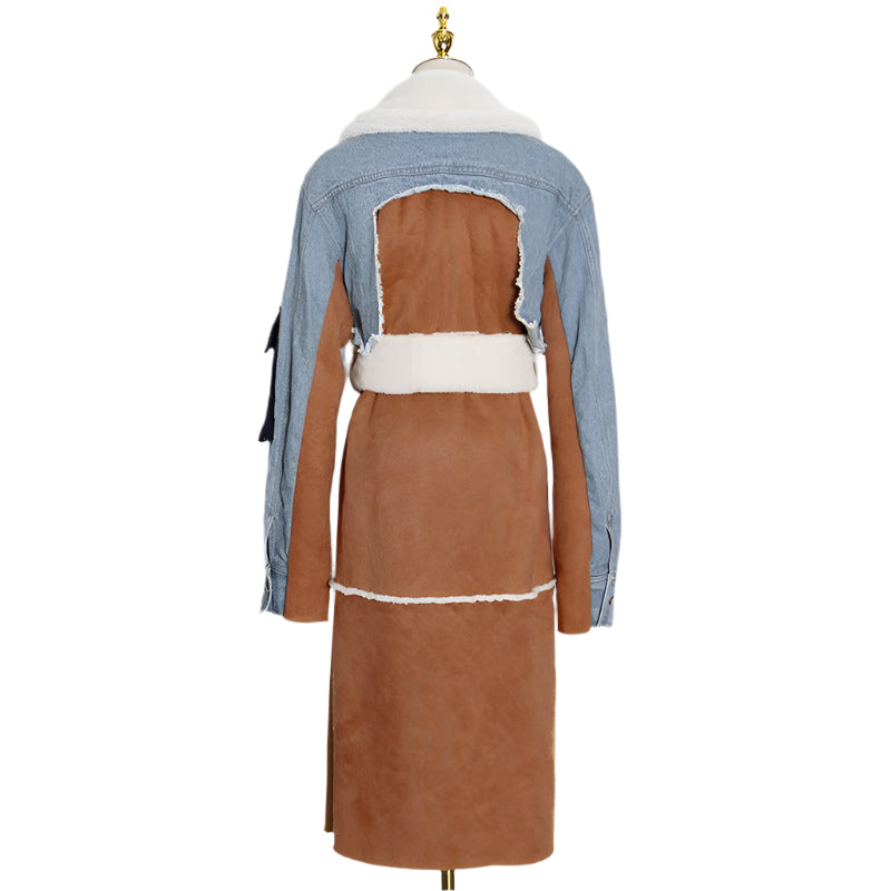 Fashion Denim Long Cotton Jacket Coat For Women - Weriion