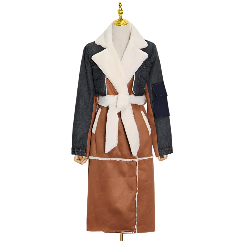 Fashion Denim Long Cotton Jacket Coat For Women - Weriion