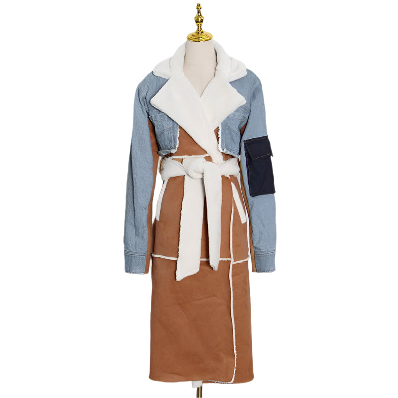 Fashion Denim Long Cotton Jacket Coat For Women - Weriion