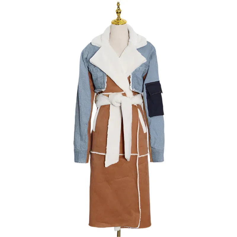 Fashion Denim Long Cotton Jacket Coat For Women - Weriion