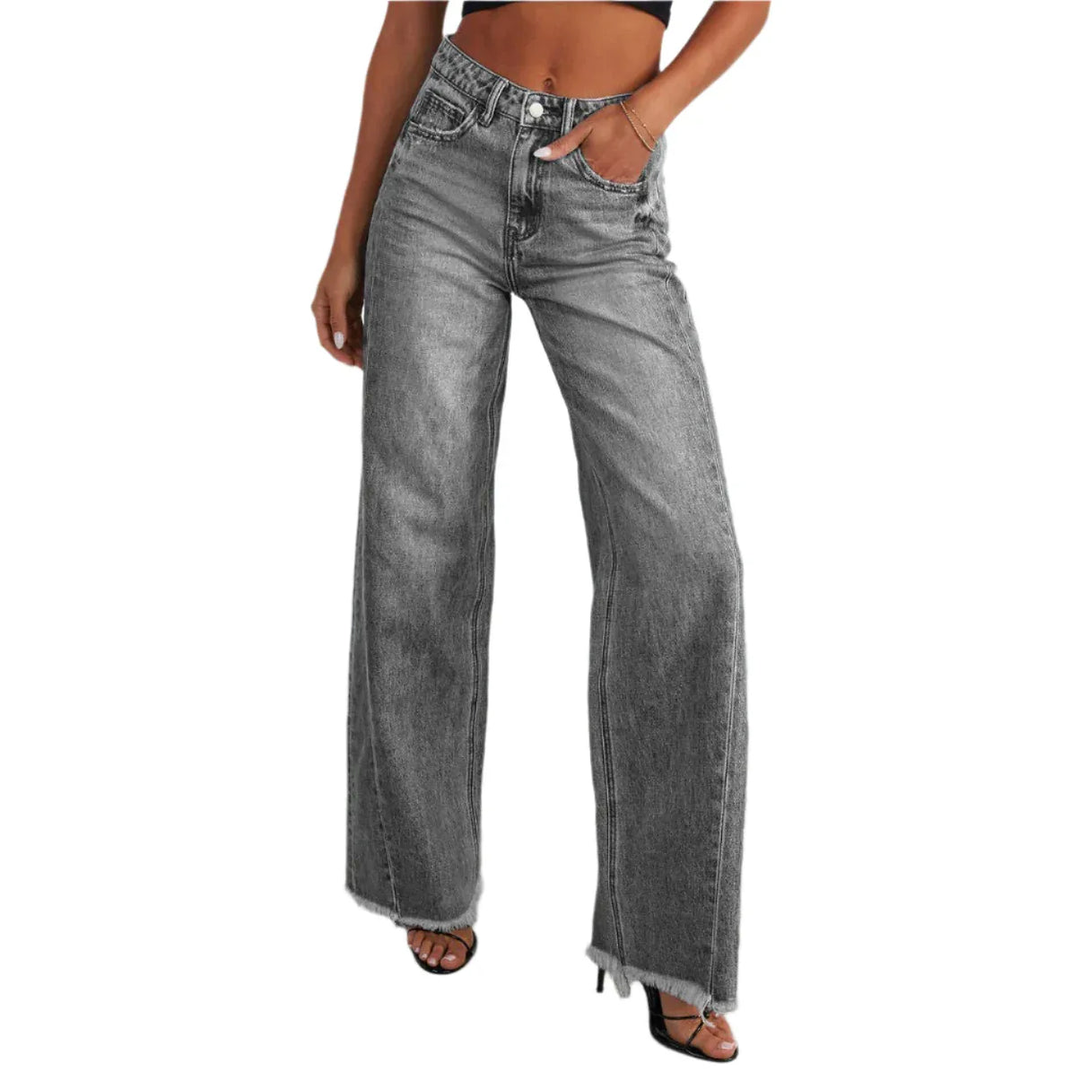 Fashionable High Waist Comfortable Women's Slim Fit Jeans - Weriion