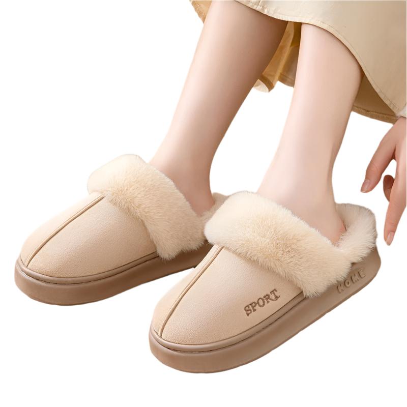 Faux Suede Warm Home Slippers For Women - Weriion