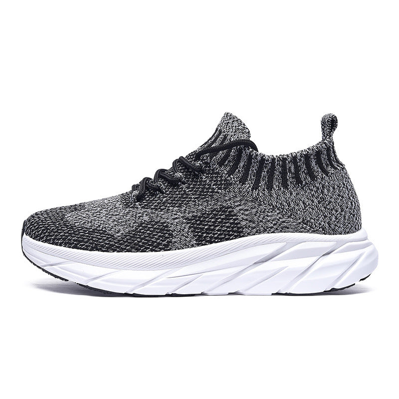 Men's Plus Size Flyknit Height Increasing Leisure Sneakers