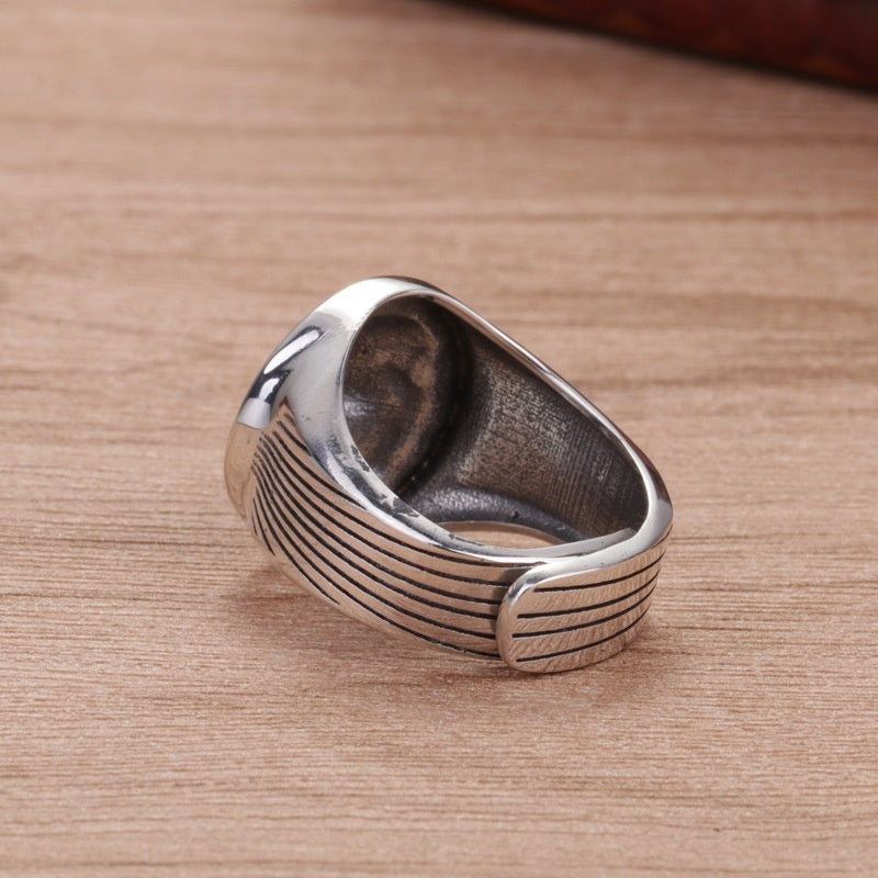 Retro Jewelry Vintage Silver Lion Ring