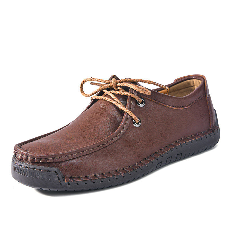 Men's Lace-up Casual Comfortable Leather Shoes