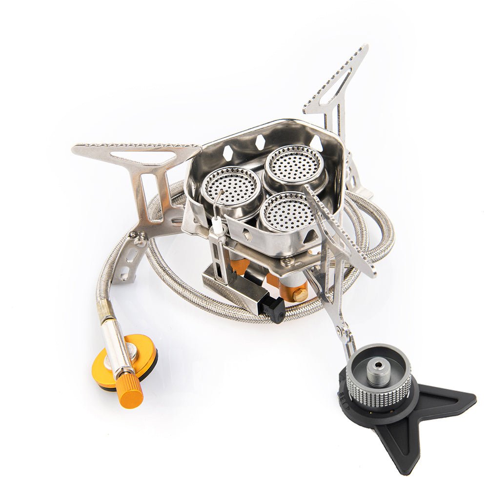 Foldable Portable Split Windproof Picnic Outdoor Camping Gas Stove - Weriion