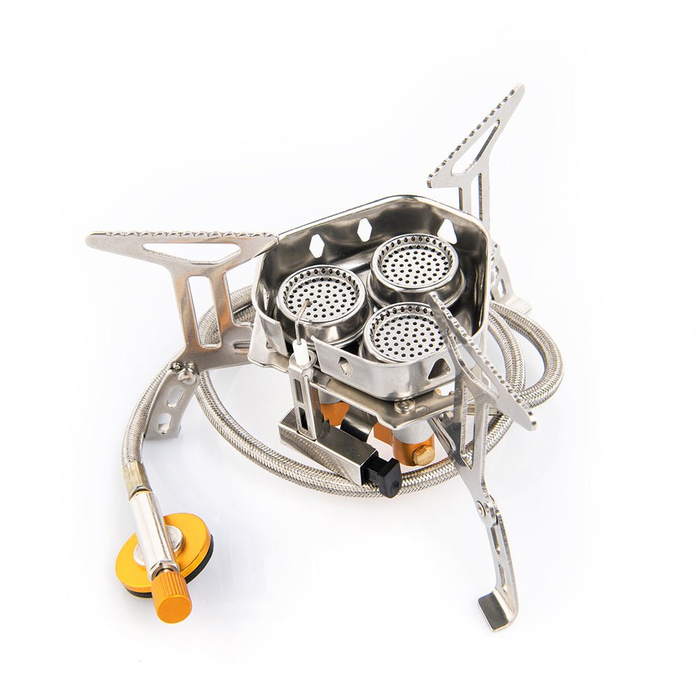Foldable Portable Split Windproof Picnic Outdoor Camping Gas Stove - Weriion