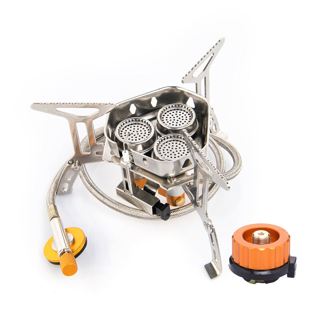 Foldable Portable Split Windproof Picnic Outdoor Camping Gas Stove - Weriion