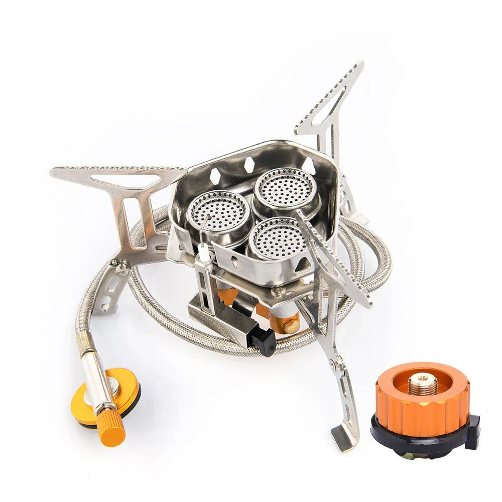 Foldable Portable Split Windproof Picnic Outdoor Camping Gas Stove - Weriion