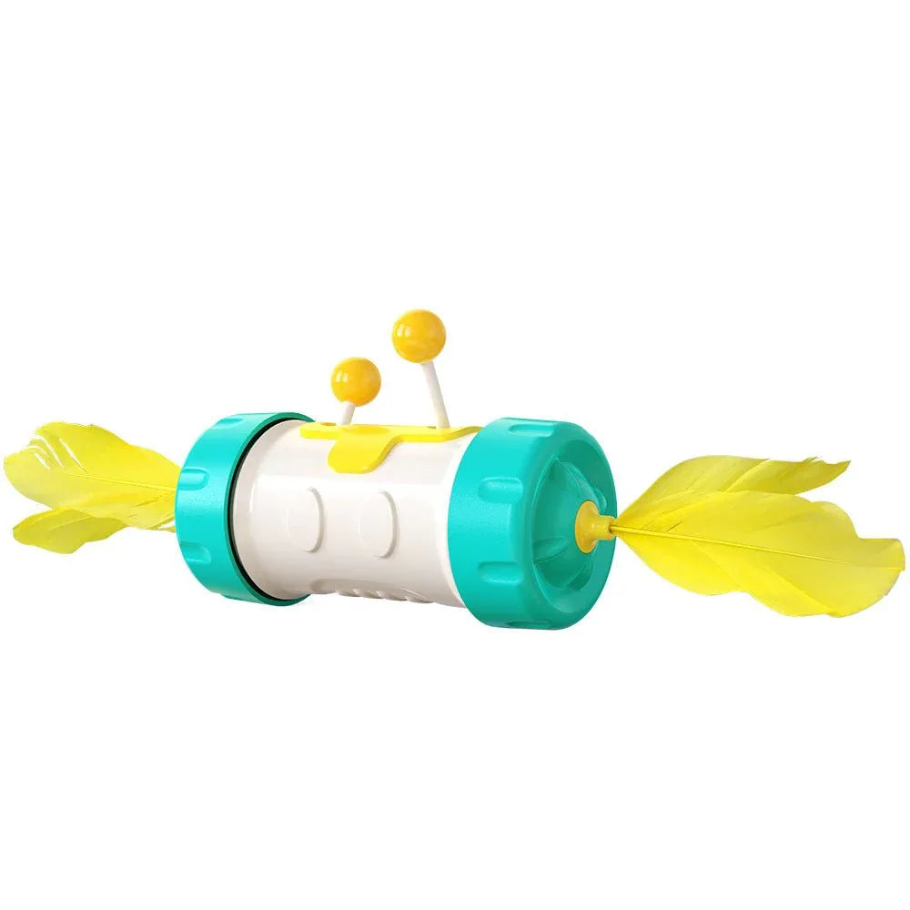 Funny Moving Chasing Training Feather Cat Kitten Toys - Weriion