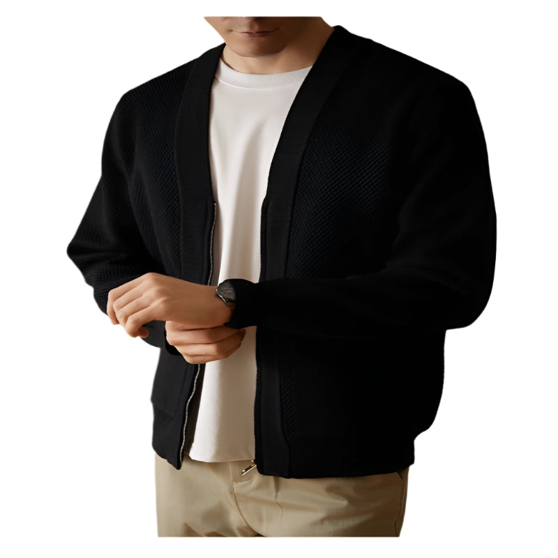 High - Grade V - Neck Knitted Sweater Cardigan Coat For Men - Weriion